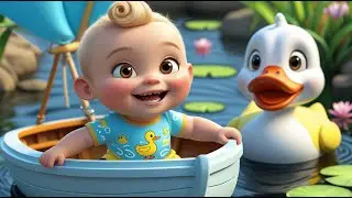 Duck Sails a Happy Boat | Fun Kids Song | Cheerful Nursery Rhyme for Toddlers
