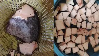चुरनाची भाजी | Suranachi bhaji/ Grevy#konkan #gav #marathivlog #youtubevideo 