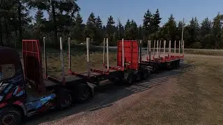 🚚𝐄𝐓𝐒𝟐 𝟏.57 𝐅𝐫   Remorque SCS porte bois 