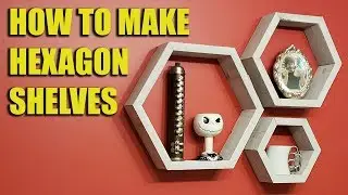 DIY Hexagon Shelves - Free Plans!