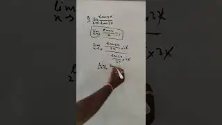 Trick | Limit problem solution| limit x tends to 0 tanx / x #calculus #limit