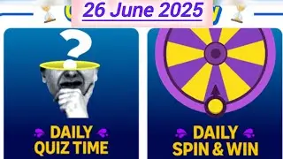 Amazon Quiz Answer Today | 26 June 2025 | Daily Quiz Time Answer Today