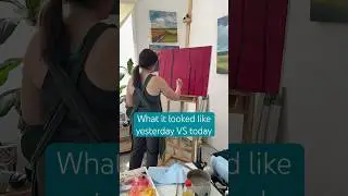 Love this new painting in progress! #oilpainting  #treepainting #artistvideo #paintingshorts #art
