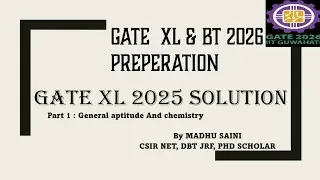 Gate xl 2025 solution || Madhu saini