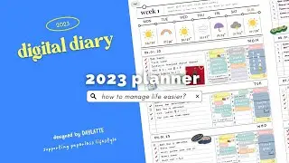 2023 Digital Planner + Hyperlink (Free Template)