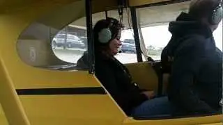 Flying J-3 piper cub...first lesson!