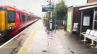 Gatwick Express Class 387 passing Three Bridges for Brighton 
