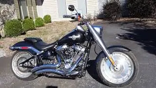 2018 Harley Davidson Fatboy with Vance and Hines big radius exhaust
