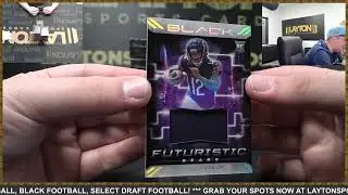 2022 Panini Black Football Hobby 12 Box FULL CASE Break #2 - RANDOM TEAMS