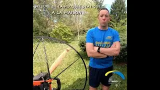 Mesure de la poussée statique à la maison paramoteur top 80. Static thrust paramotor.