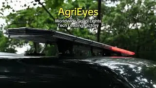 AgriEyes AG-W18 High Bright Police Warning LED Strobe Light Bar with 360&deg; rotating coverage.