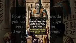 Bir adam Yalancı Şahitlik veya Verdiği Şahitliği İspat Etmezse, Hammurabi Kanunları #tarih #antik&ccedil;ağ
