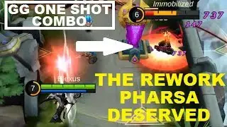 Pharsa Rework V2.0 Is Actually Good (One Shot Combo) Solo Rank MVP Gameplay - Mobile Legends