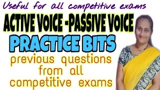 Active voice Passive voice practice bits
