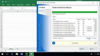 Get Report on Outlook Folders AutoArchiving