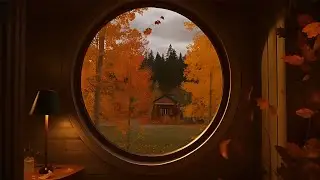 A Cozy Rainy Autumn Evening In Your Fall Lookout🍂 Fall Autumn Ambience With Calming Rain Sounds