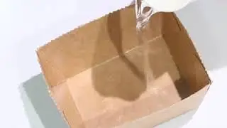 Takeaway oil-proof kraft paper box