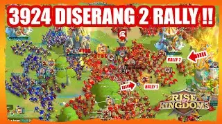 3924 DISERANG 2 RALLY RISING KINGDOM JUGA ‼️WAR KVK 1 ROK 2026 ‼️