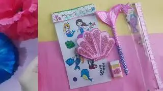 DIY Mermaid set /easy dIY /paper craft /Mahek ansari art craft and vlog