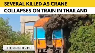 Thailand train crash: Construction crane collapses onto passenger train, several killed