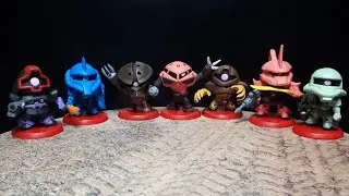 Toonedx7 Gundam Mini Big Head by Plex Pocket Series figures