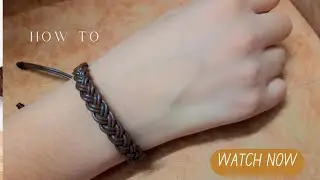 No Tools ‼️ Just Make It For Yourself 🤌🏻| Leather Bracelet Tutorial |