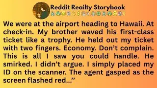 [Full Story]We were at the airport heading to Hawaii. At check-in. My brother waved ..!