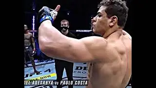 Luta &eacute;pica entre Adesanya e Costa #adesanya #costa #ufc253 #mma #ufcbrazil #brazil