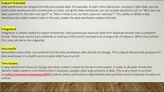 DATA WAREHOUSE