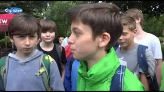 Sch&uuml;ler auf Klimareise