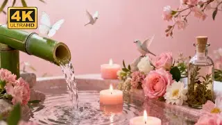 Relaxing Water Sounds | Calm Bamboo Fountain Ambience || No ads #relaxing #healing #musichealing 