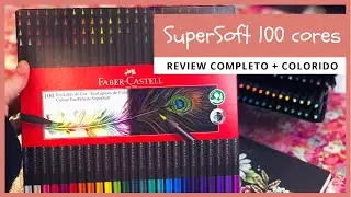 REVIEW FABER CASTELL SUPERSOFT 100 CORES + COLORIDO EXCLUSIVO
