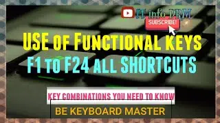 Uses of Functional keys | keyboard shortcuts| Apple/ Mac keyboard shortcut |IBM keyboard |shortcut |