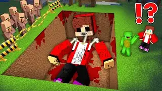 Mikey Found Scary Buried JJ's Bodey in Minecraft survive (Maizen)
