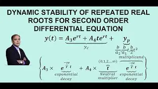 Dynamic Stability of Repeated Real Roots Case of Second Order Differential Equation