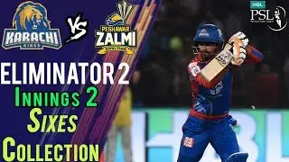 Karachi Kings Sixes | Karachi Kings Vs Peshawar Zalmi  | Eliminator 2 | 21 March | HBL PSL 2018