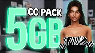 Sims 4 CC Folder ALL AGES & ALL GENDERS clothing & accessories 5GB all in one cc pack