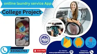 Online laundry service android app |Android Project |Final year Project |College Project