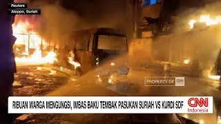 Baku Tembak Suriah vs Kurdi, Ribuan Warga Mengungsi