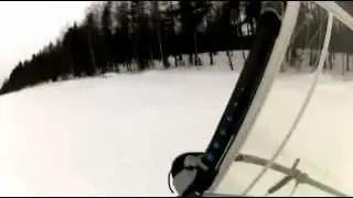 Winter Windsurfing on ice