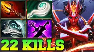 7.39 22 Kills QOP Dota 2 Mid Lane Beast - Best Queen Of Pain Dota 2 Gameplay Guide Build 7.38