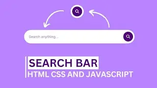 How To Make Animated Search Bar On Website Using HTML CSS And JavaScript | Expandable Search Box