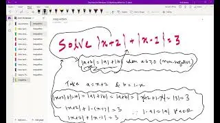 Solve for x: |x+2|+|x-1|=3 (||CSIR-NET||, ||IIT-JAM||,||M.Sc. Entrance Test||)