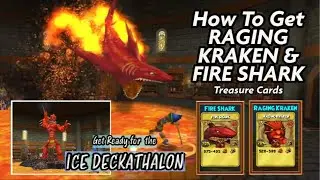 Wizard101: How To Get RAGING KRAKEN AND FIRE SHARK Treasure Cards.