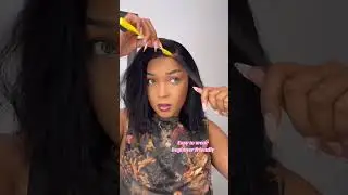Beautiful Black wave #fabahair #wigs #fullheadwig #wigtutorial #hairstyle