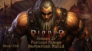 Furious Charge Barbarian | Diablo 3 | Season 15 | Xbox/PS4/Switch