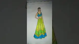 cute dress drawings // antima budhwar