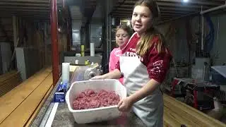 Making Venison Bacon Burgers