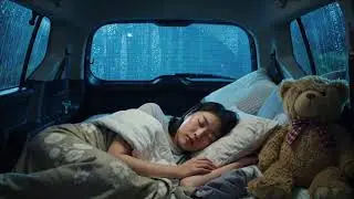 LIVE Heavy Rain in Van | All Night Sleep Ambience