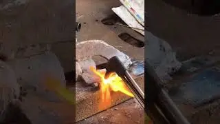 Weld with fire. #fire #experimentswithfire #experiments #welding